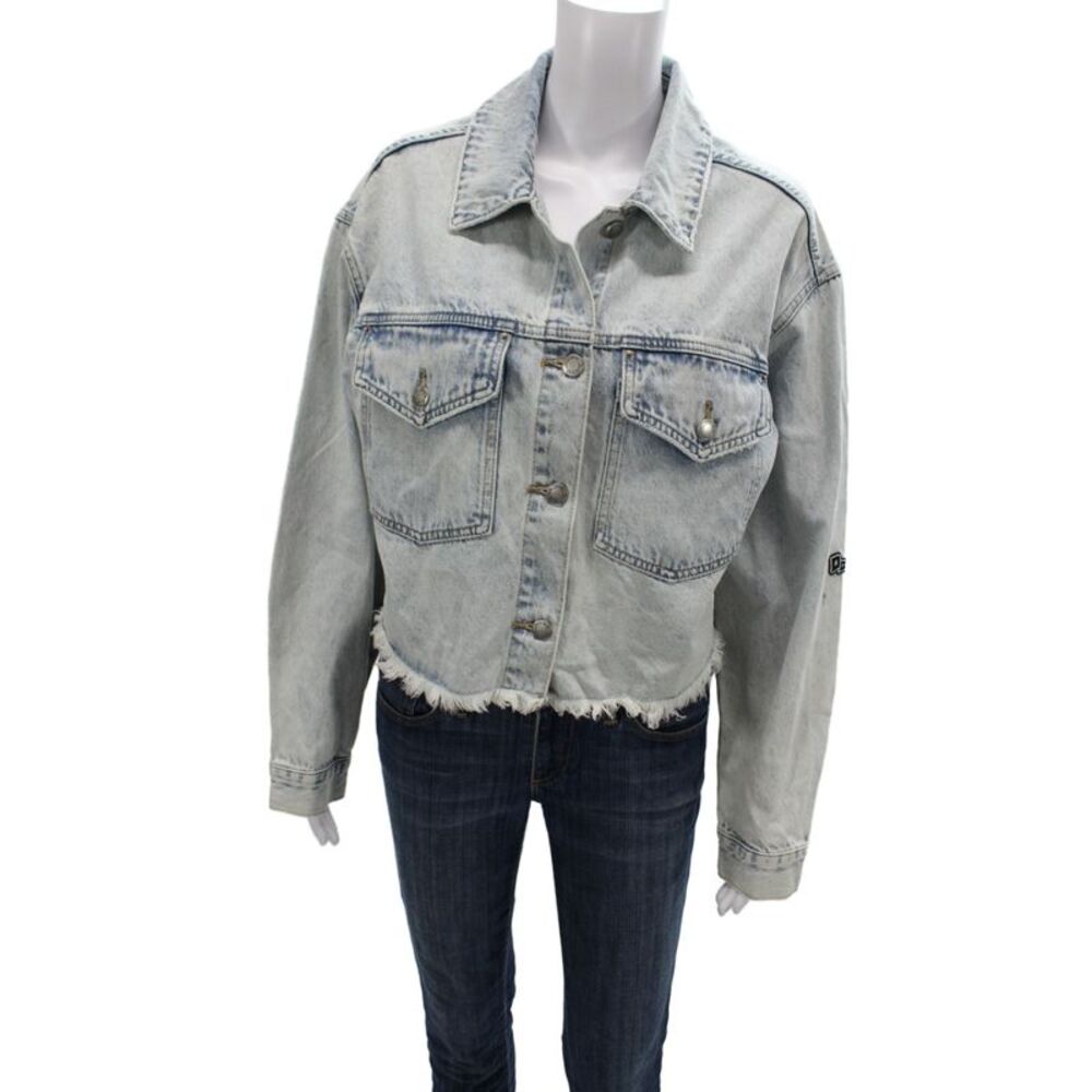 Hype and Vice Women Blue UCLA Basic Jacket Long Sleeve 100% Cotton Size M